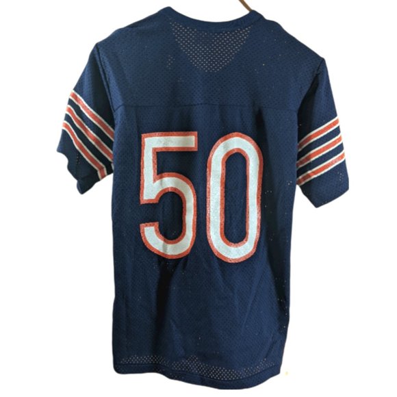 Vintage Rawlings Chicago Bears Football Jersey #50 Singletary - Navy Medium GHS - Picture 4 of 14
